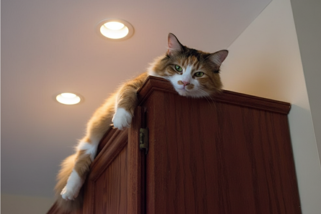 Why Cats Love High Perches — The Hidden Secret to Keeping Them Off the Floor (And Your Furniture)