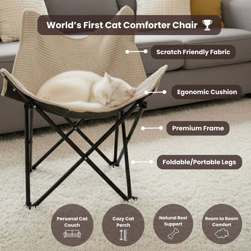 Nespur™ Foldable Scratch-Proof Cat Hammock Bed